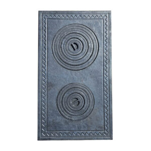 Plită din fontă cu 2 ochiuri 710x410mm, 15mm, 21kg