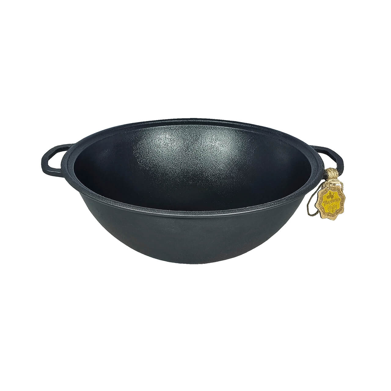 Ceaun din fontă WOK 15L cu capac tigaie grill Ø40cm - imagine 6