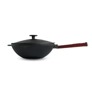 Tigaie fontă WOK 26x8cm 2.8l cu capac fontă cod produs W26HP2-1