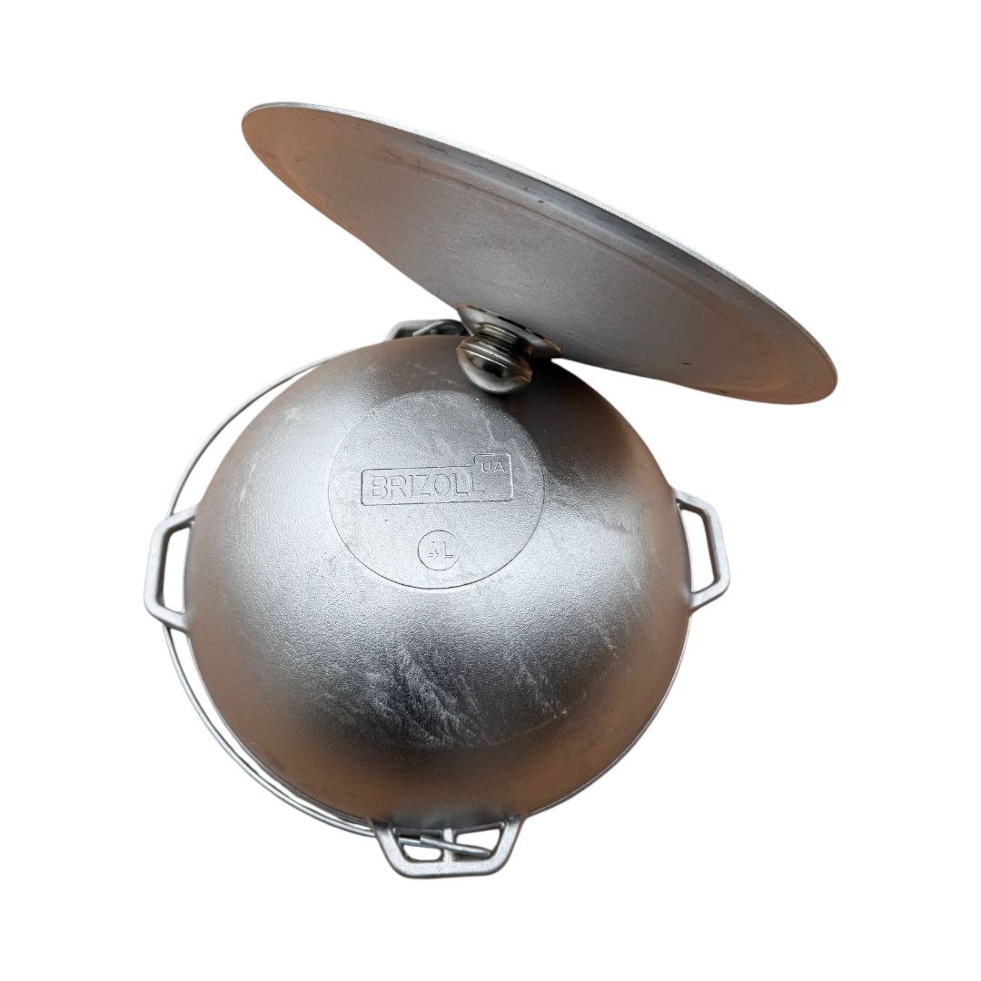 Ceaun din aluminiu WOK 4 litri - imagine 5