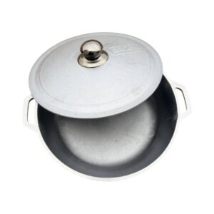 Tigaie cu 2 torti aluminiu cu capac 24 cm