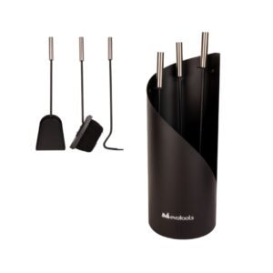 Set Ustensile pentru Semineu cu Suport 3 Piese