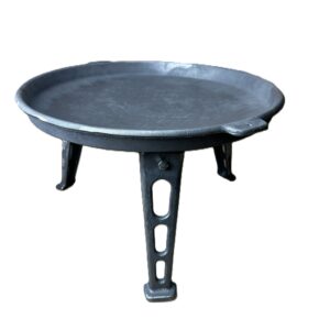Disc din Fontă cu 3 Picioare Detașabile Ø470 mm – Gătit Tradițional la Foc Deschis