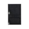 Ușă de sobă monobloc din fontă cu motive românești decorative și design rustic autentic