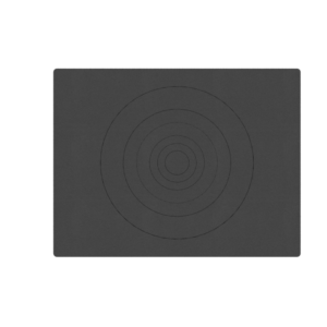 Plită din fontă 680x520x15mm cu ochi detașabil de 400 mm pentru foișor și bucătărie de vară